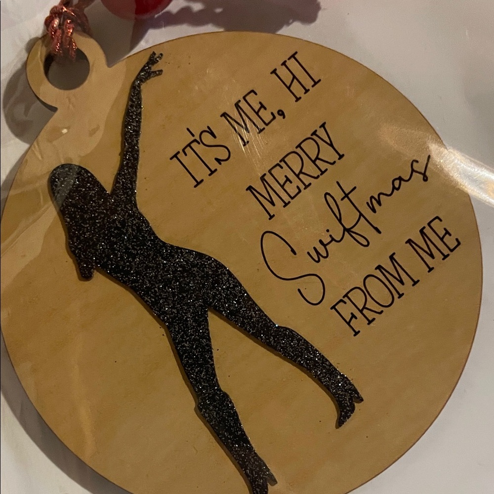 Taylor swift  wood Ornament